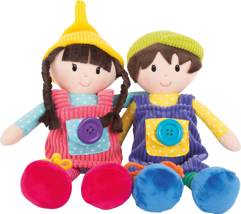 small foot Muñecos de tela Noé y Emma