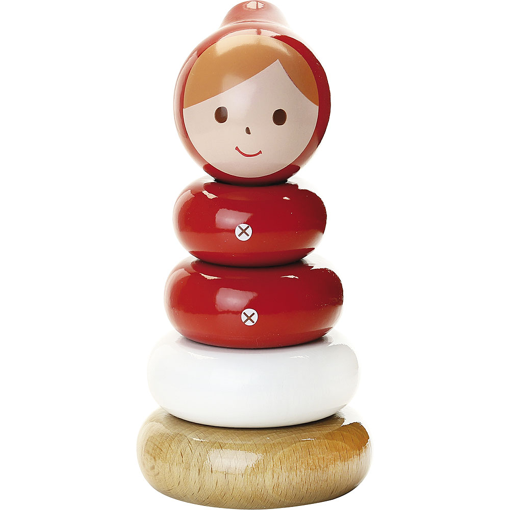 Vilac Torre Apilable de Madera Caperucita Roja