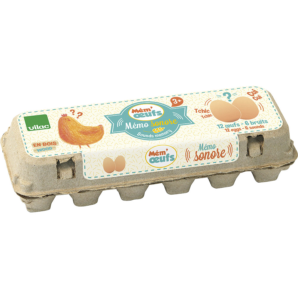 Vilac Drewniane dźwiękowe pexeso jajka - obrazek 4