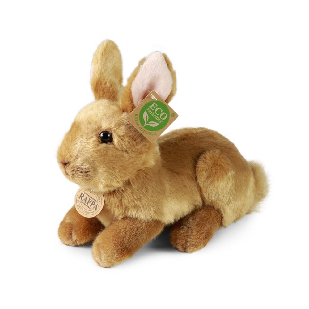 Rappa Conejo de peluche marrón tumbado 23 cm ECO-FRIENDLY