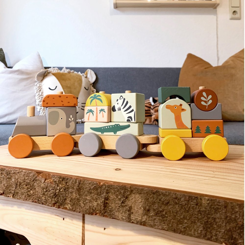 small foot Treno in legno Safari - immagine 4