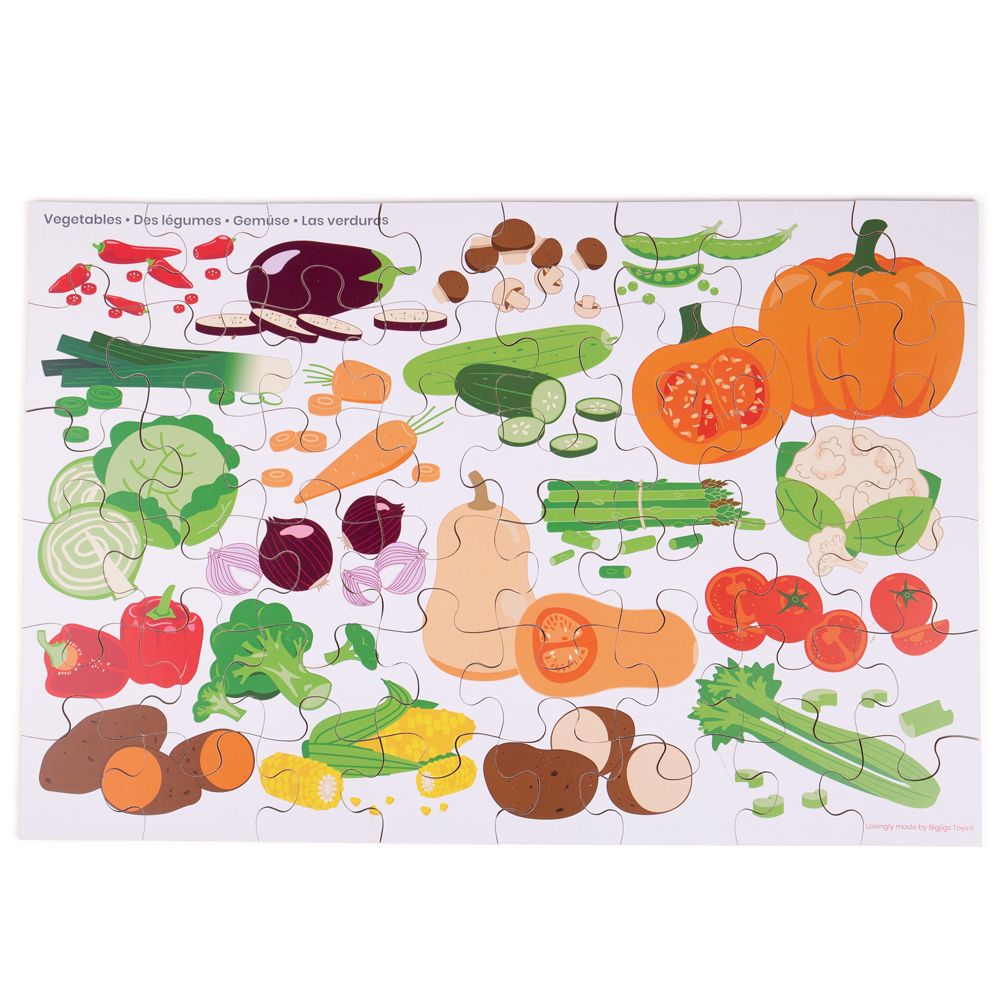 Bigjigs Toys Puzle de suelo Verduras