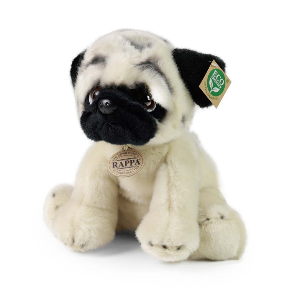 Rappa Peluche cane carlino 30 cm ECO-FRIENDLY