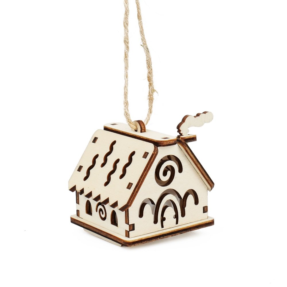 Kúzlo dreva Casita pequeña con ondas