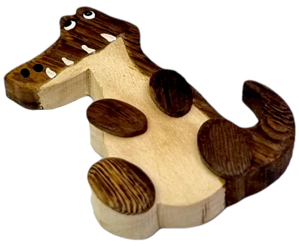 2Kids Toys Imán de madera grande Cocodrilo - Imagen 2