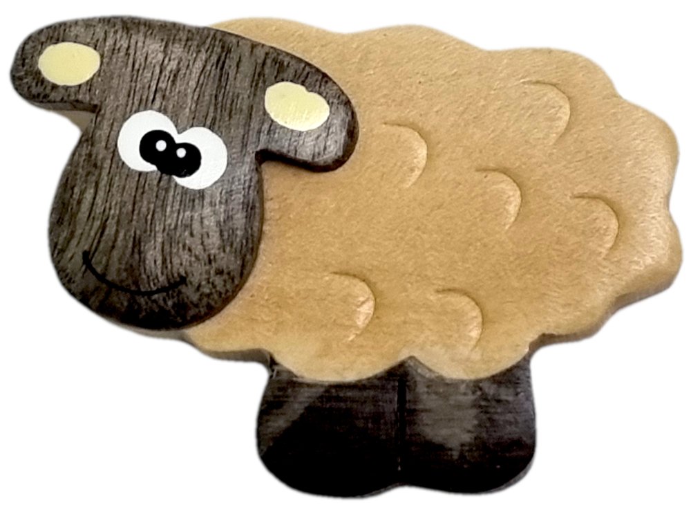 2Kids Toys Imán de madera grande Oveja - Imagen 4