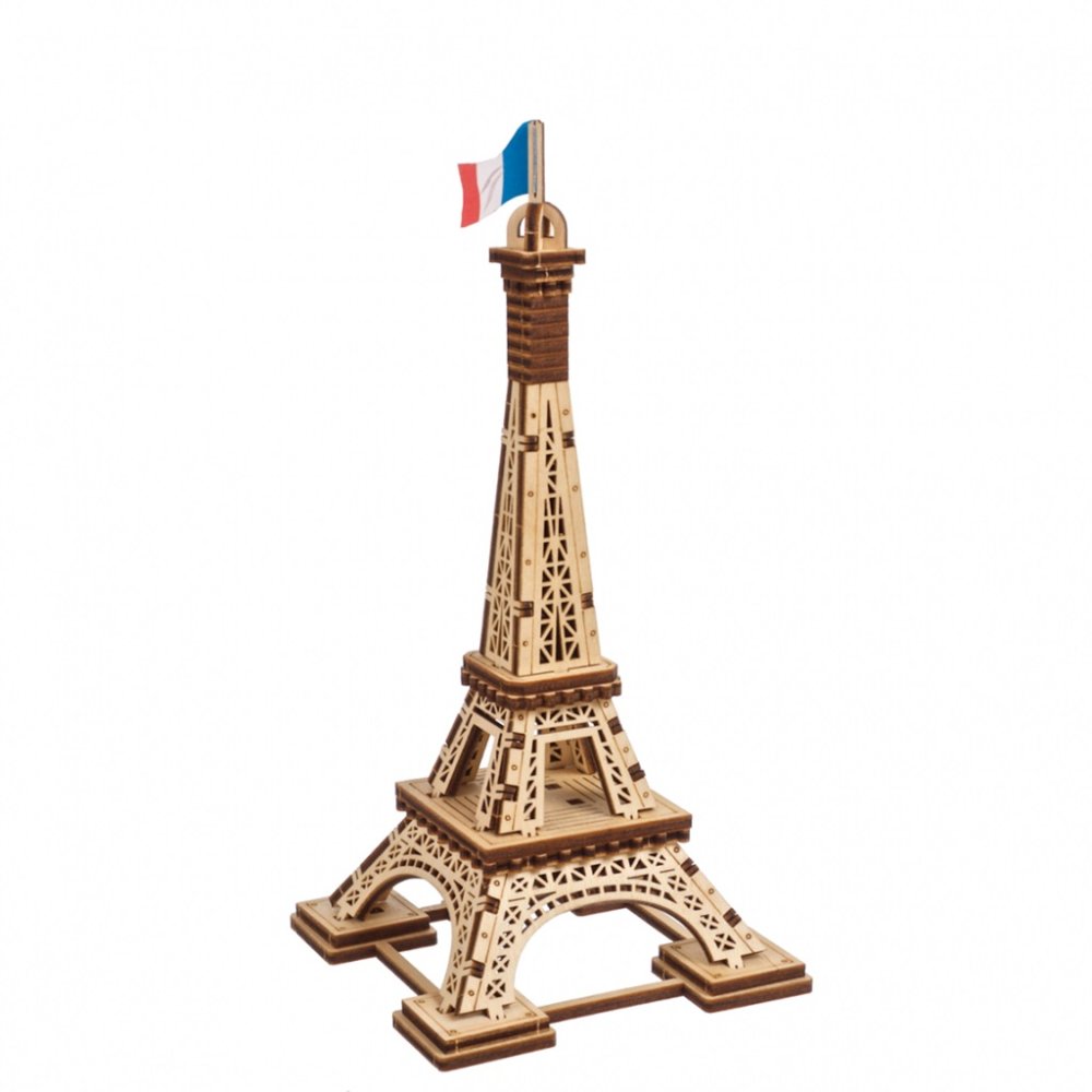 Puzzle mécanique en bois 3D Ugears - Tour Eiffel