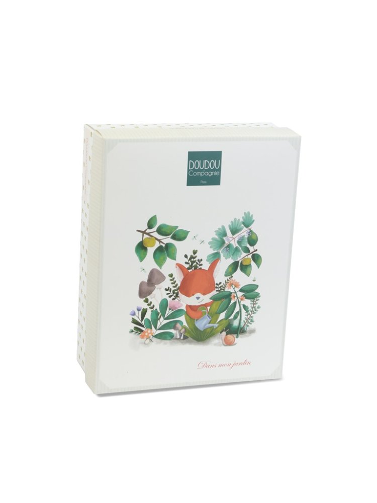 Doudou Coffret cadeau Renard Romarin en peluche avec hochet 21 cm – Image 4