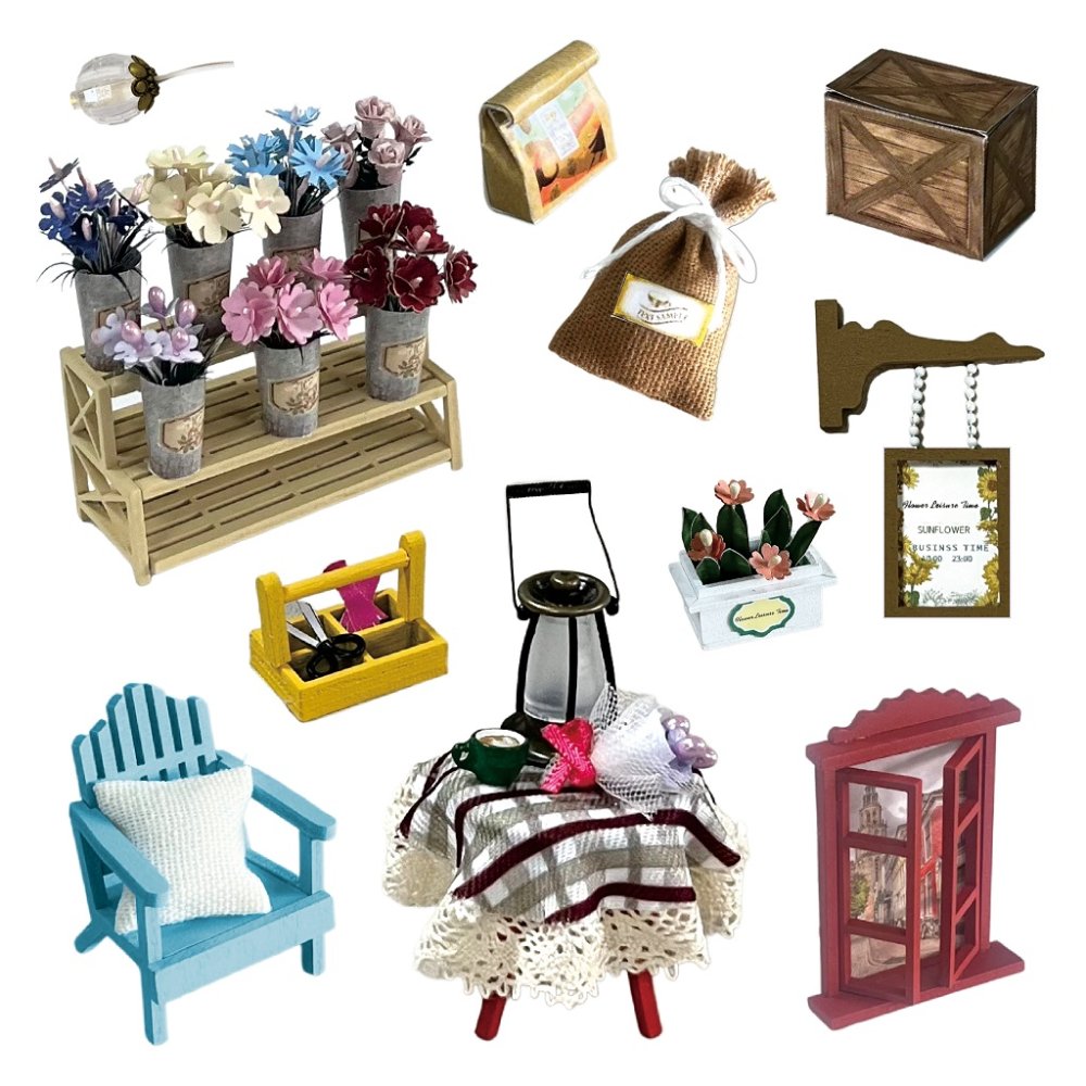 2Kids Toys Miniature de maison Pièce de repos fleurie – Image 2