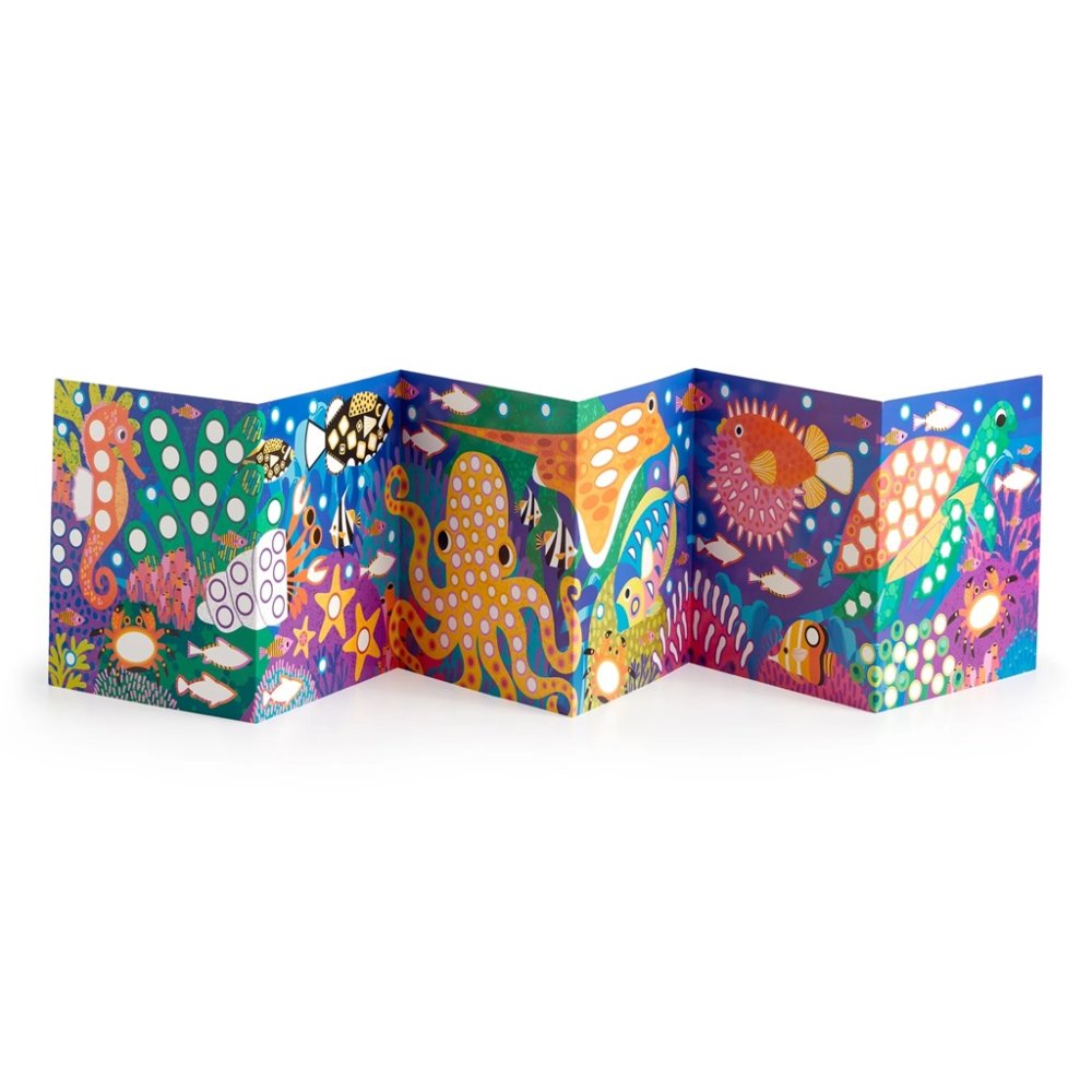 Mudpuppy Set de pegatinas brillantes con escena de la vida oceánica - Imagen 7