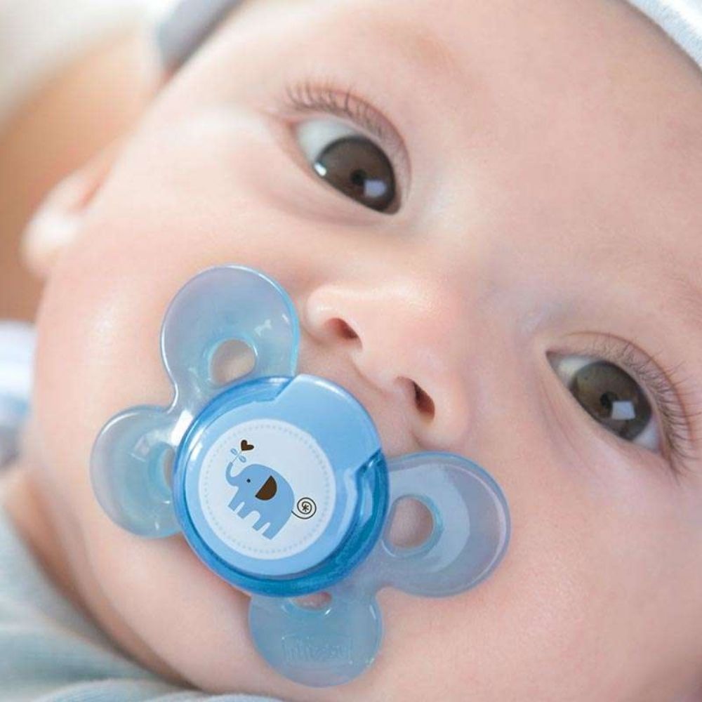 CHICCO Sucette Physio Comfort Silicone 6-16m garçon - pois/ours 2 pcs – Image 3