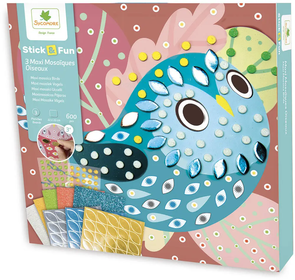 Stick & Fun - mozaika - ptaki