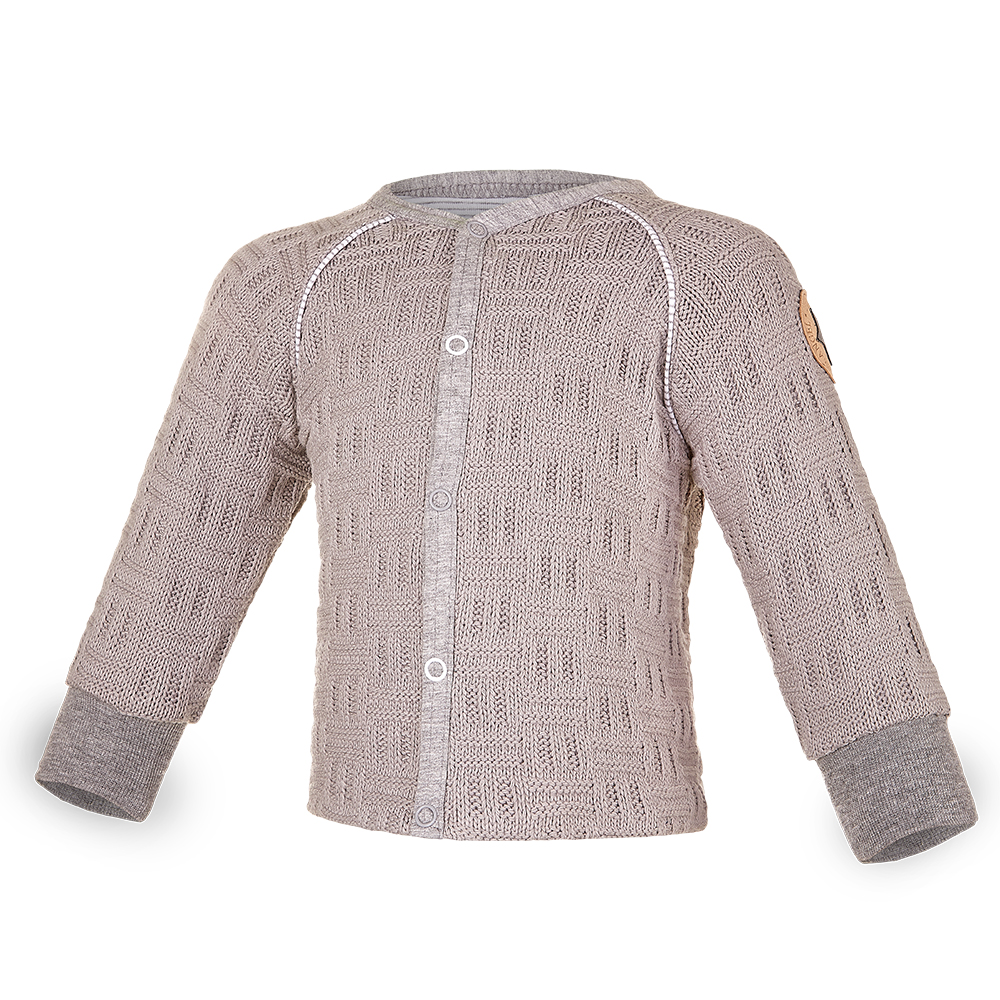 Veste doublée Outlast® - gris/rayure chiné gris-blanc 62-68