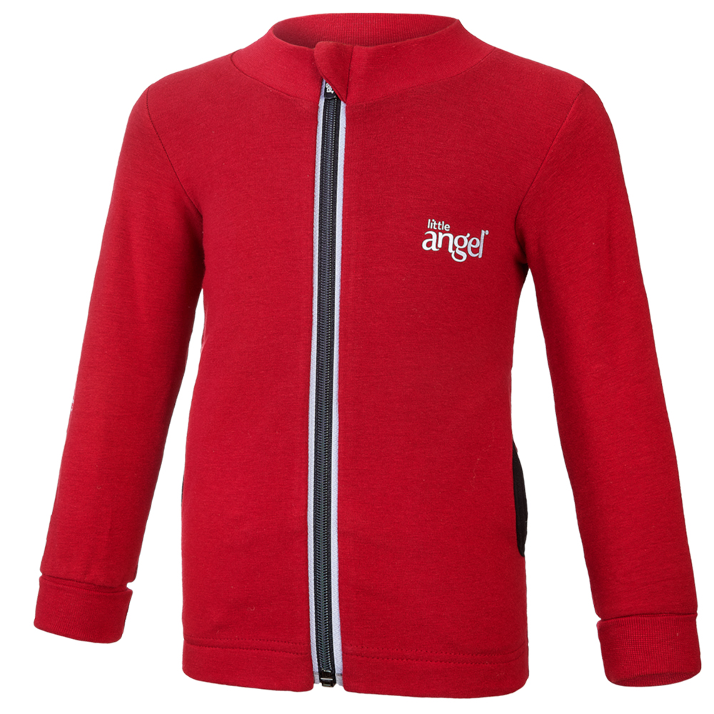 REFLEX cipzáras Outlast® pulóver - scarlet 104