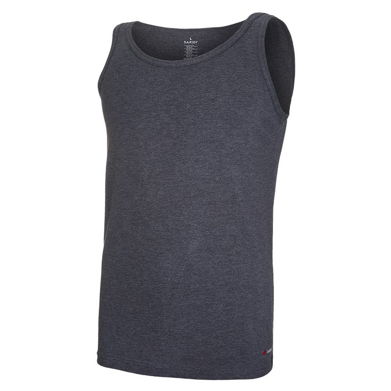 Camiseta de Tirantes Delgada para Hombre Outlast® - Gris Jaspeado Oscuro L