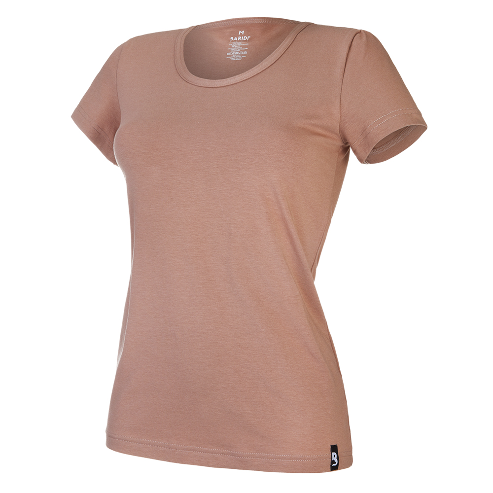 Outlast® vékony női póló - mogyoróbarna XL