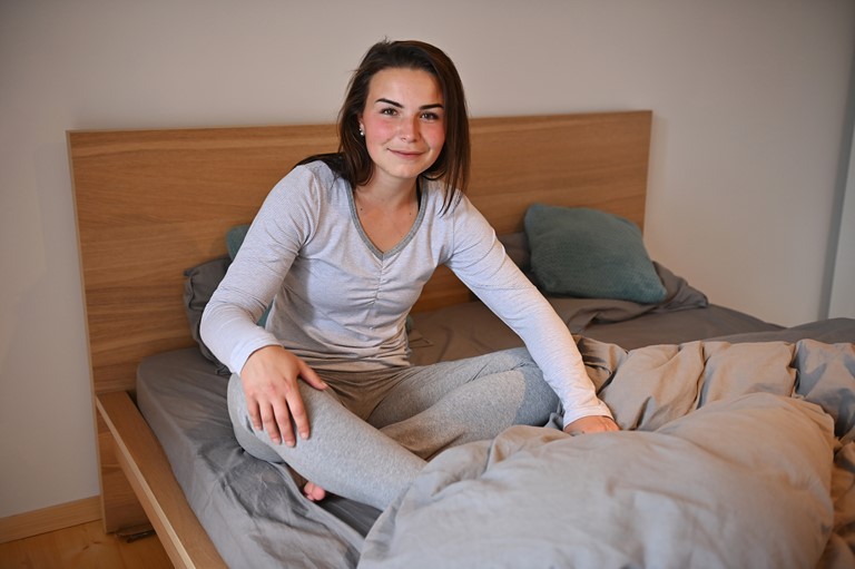 Damen DR Outlast® Set - Streifen Weißgrau meliert/Grau meliert M – Bild 6