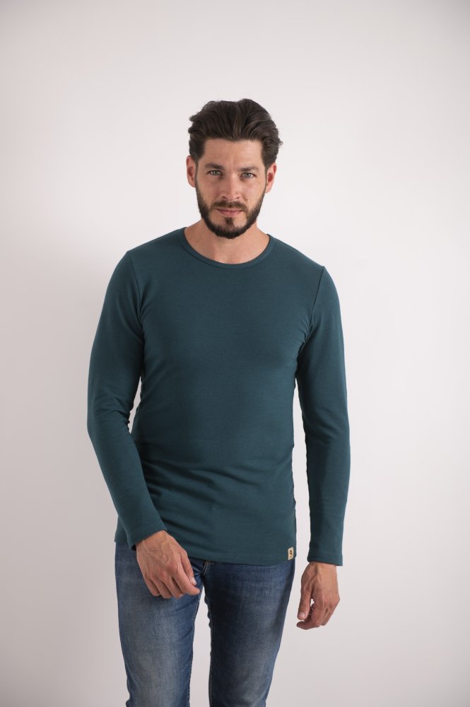 Herren T-Shirt DR Smyk Outlast® - dunkles Smaragdgrün XXL – Bild 6