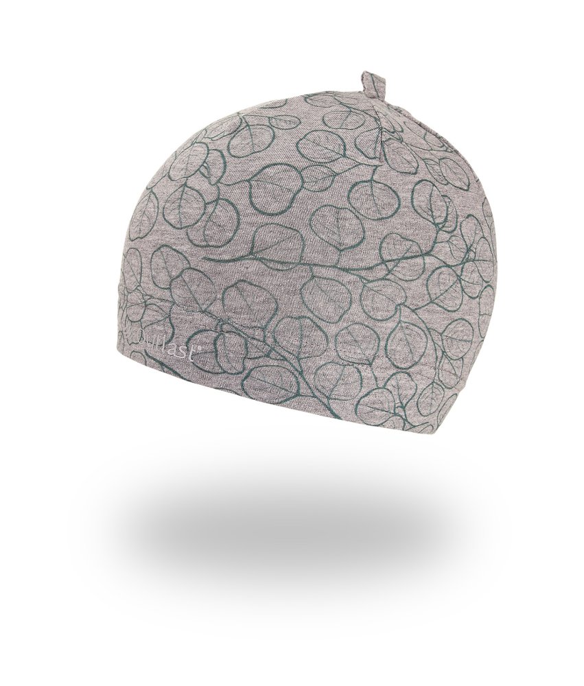 Bonnet à enfiler IMPRIMÉ Outlast ® - chiné gris eucalyptus 3 | 42-44 cm