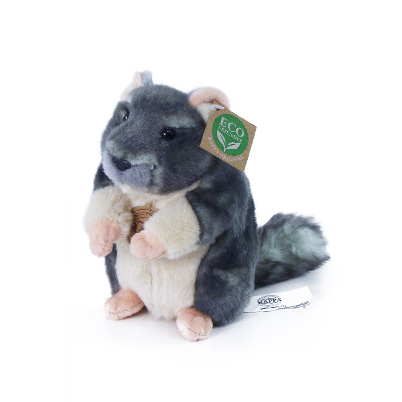 Rappa Plyšová činčila stojící 15 cm ECO-FRIENDLY