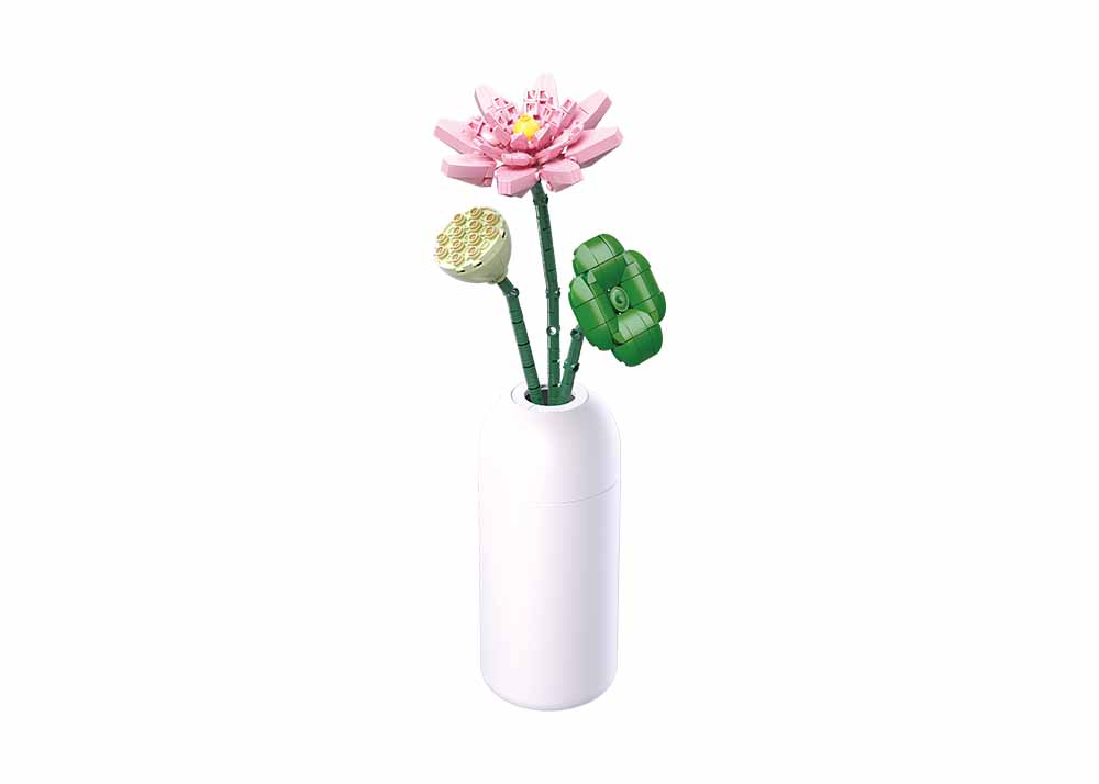 Sluban Flowers M38-B1101-06 Lotos ve váze