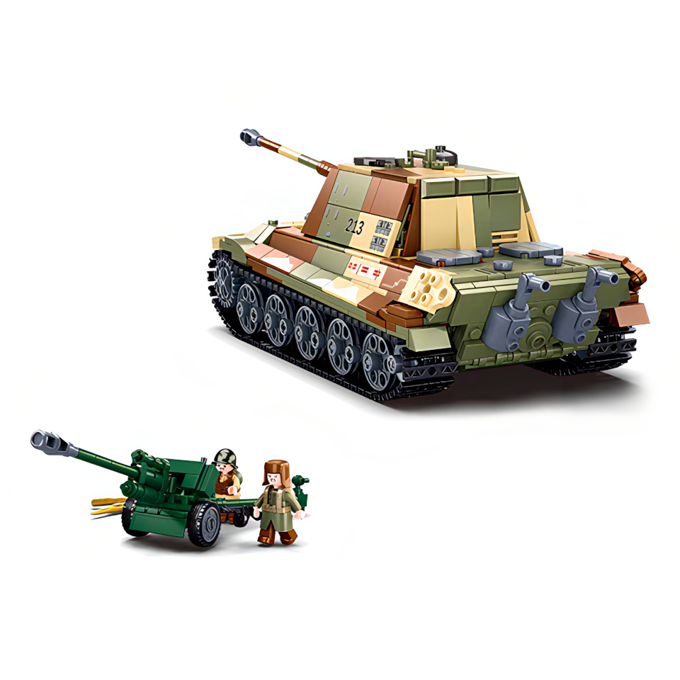 Sluban Bitva o Budapešť M38-B0980 Německý těžký tank Tiger II 2 v 1 (obrázek 4)
