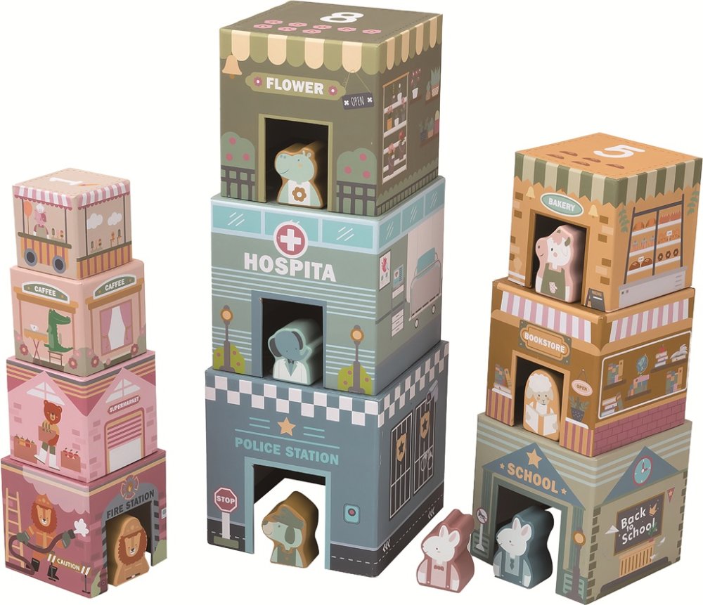 2Kids Toys Skládací věž z kostek City