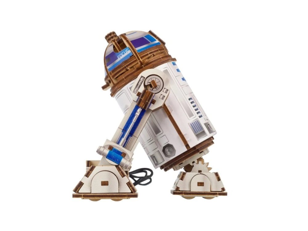 Ugears 3D dřevěná mechanická skládačka Star Wars R2-D2 (obrázek 5)