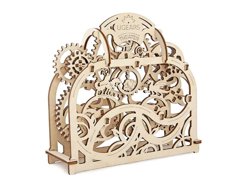 Ugears 3D dřevěné mechanické puzzle Divadlo (obrázek 4)