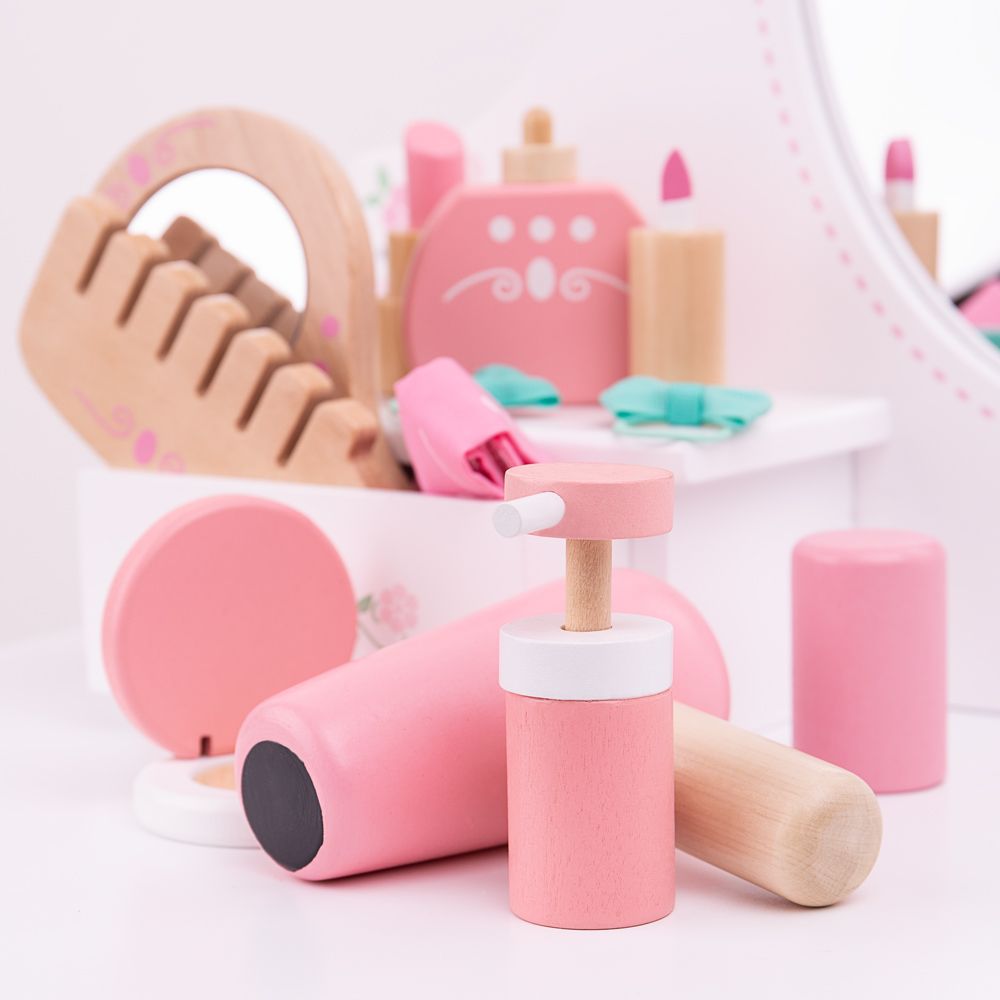 Bigjigs Toys Dřevěná kosmetická souprava (obrázek 11)