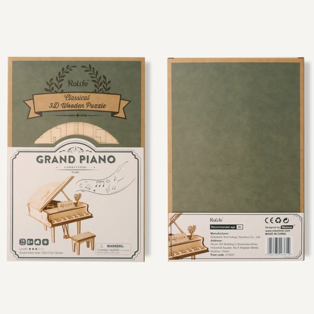RoboTime 3D dřevěná skládačka Velké piano (obrázek 4)