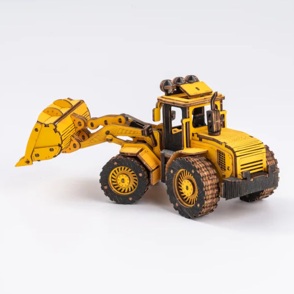 RoboTime 3D dřevěná mechanická skládačka Nakladač (obrázek 4)