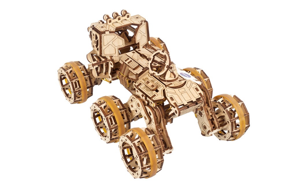 Ugears 3D dřevěné mechanické puzzle Mars Rover (obrázek 5)