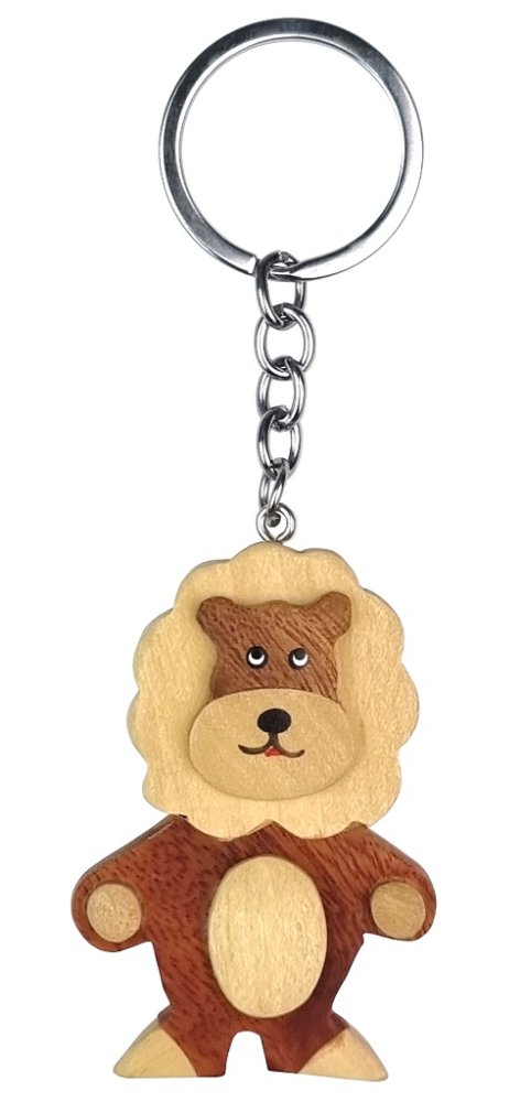 2Kids Toys Dřevěná klíčenka Lev stojící