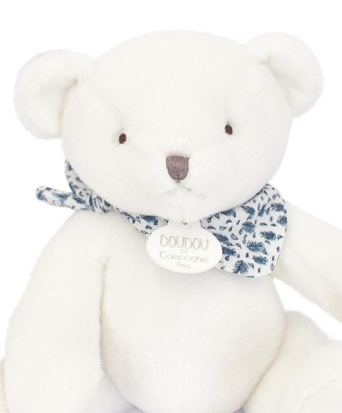 Doudou Plyšový medvídek bílý 25 cm (obrázek 5)