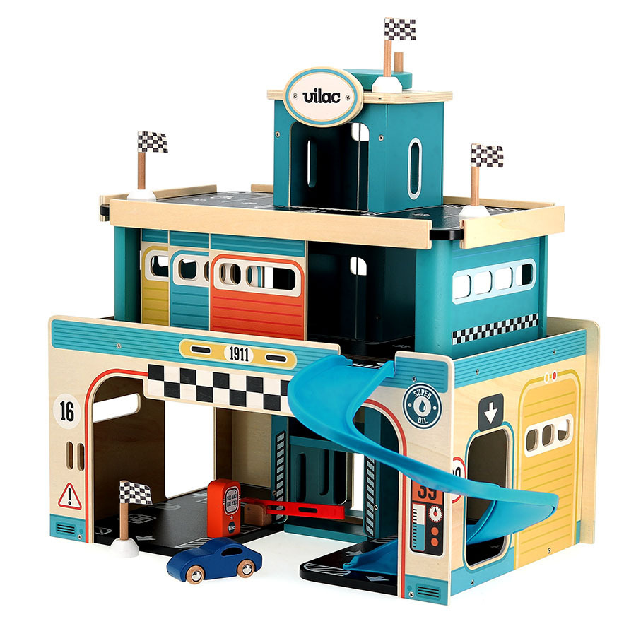 Vilac Garage en bois vintage Vilacity