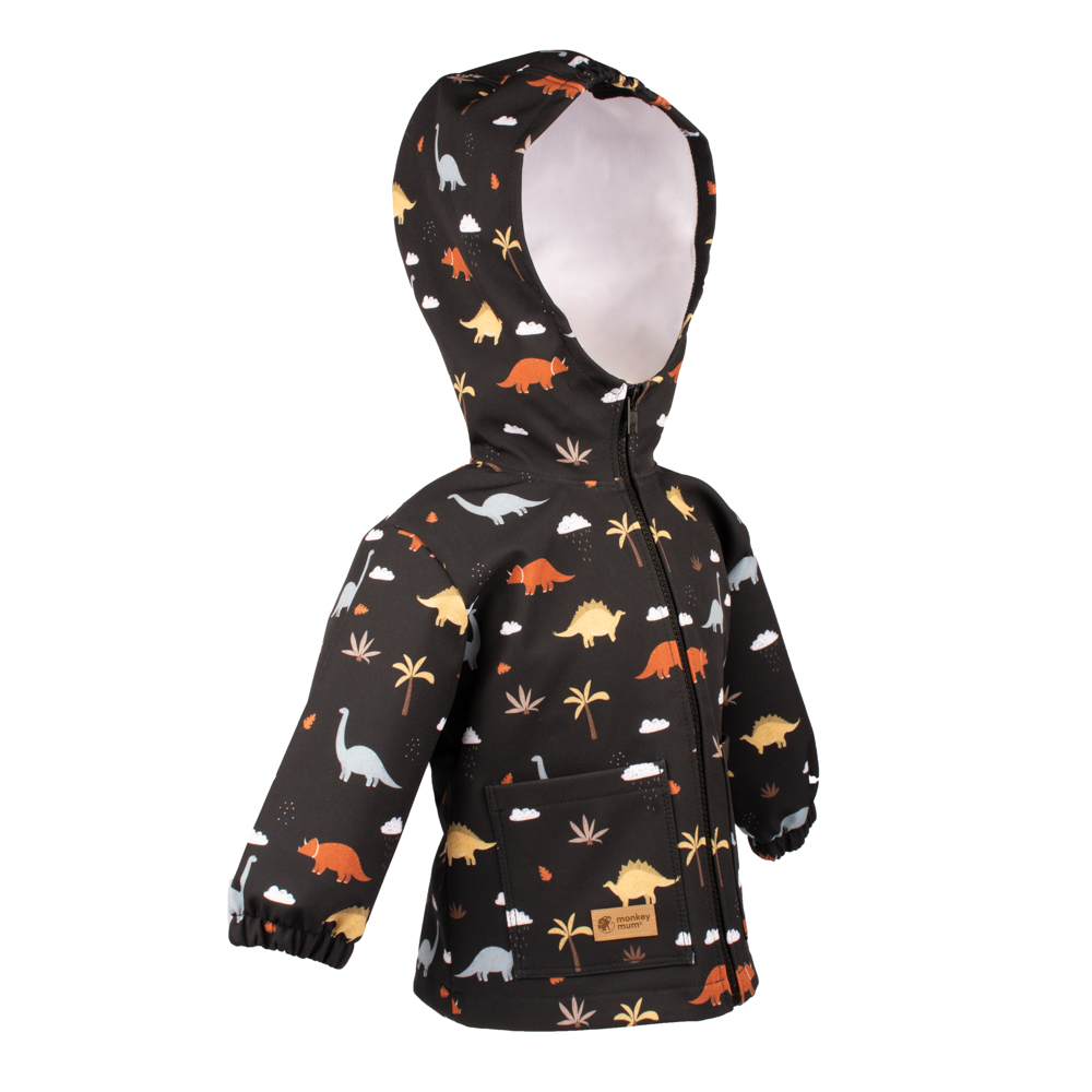 Softshell Kinderjas Met Membraan Monkey Mum® - Dinotocht 98/104,Softshell Kinderjas Met Membraan Monkey Mum® - Dinotocht 98/104