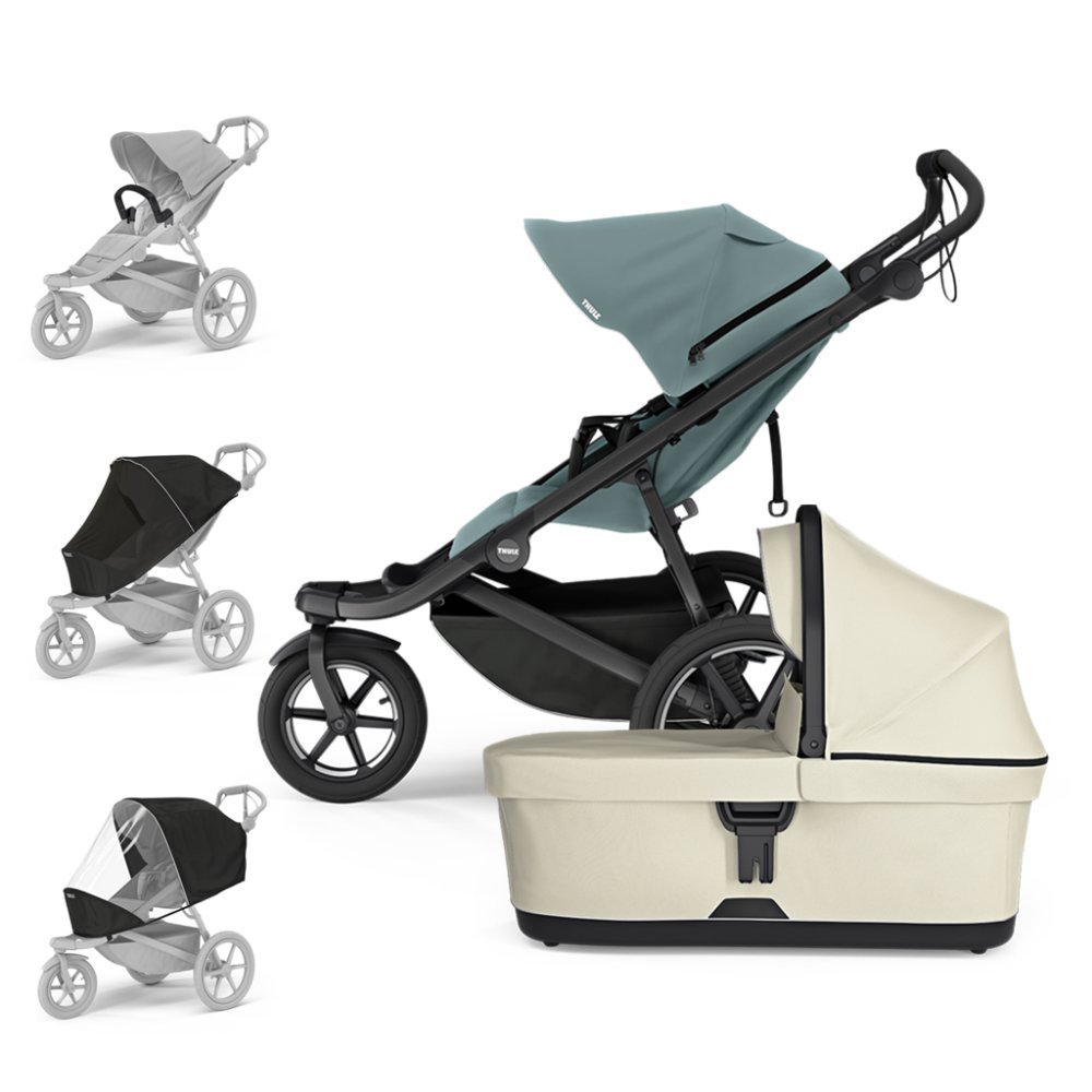 THULE Kinderwagen Urban Glide 3 Middenblauw/Zacht Beige Set L