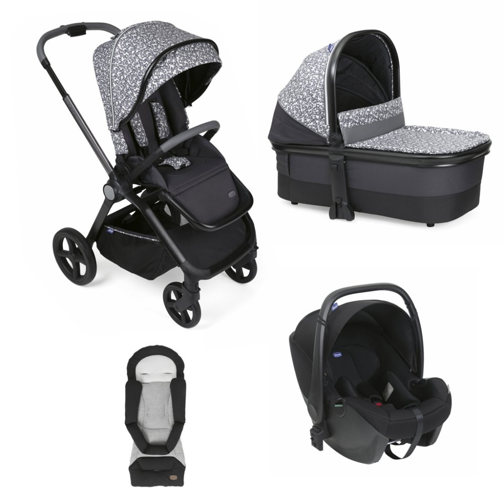 CHICCO Passeggino Combinato Mysa 3 In 1 Charming Grey + Sdraietta Chicco Allround GRATIS