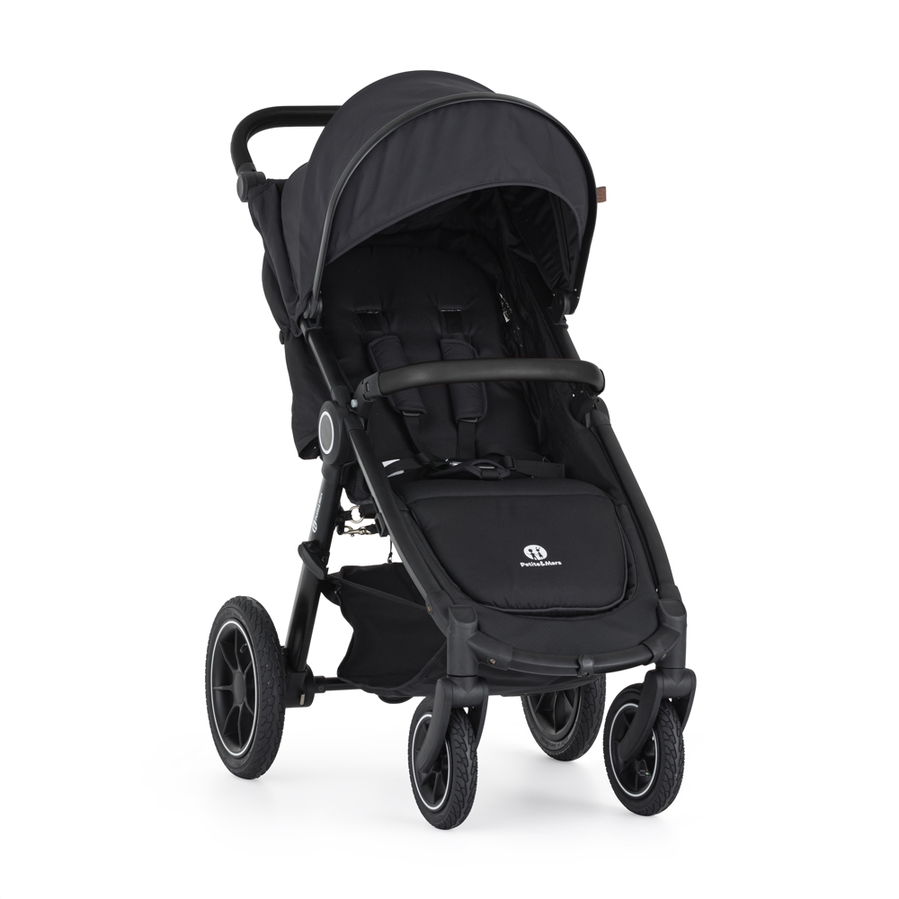 PETITE&MARS Sportvagn Street2 Air Black Perfect Black + PETITE&MARS Väska Jibot GRATIS