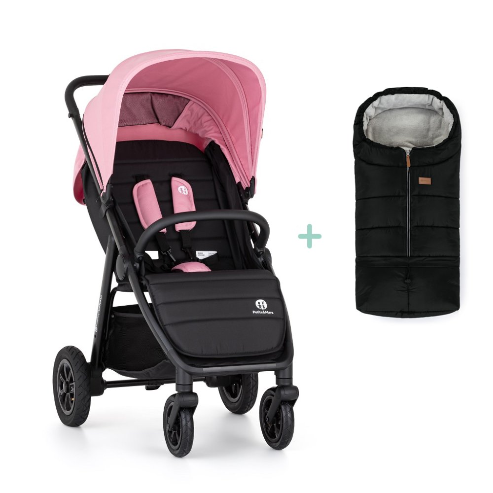 PETITE&MARS Sportvagn Airwalk Rose Pink + PETITE&MARS Väska Jibot GRATIS