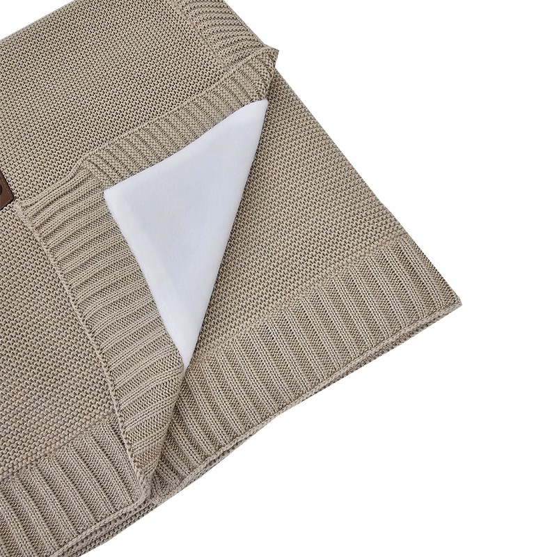 EKO Bambufilt Med Velourfoder Beige 100x80 Cm