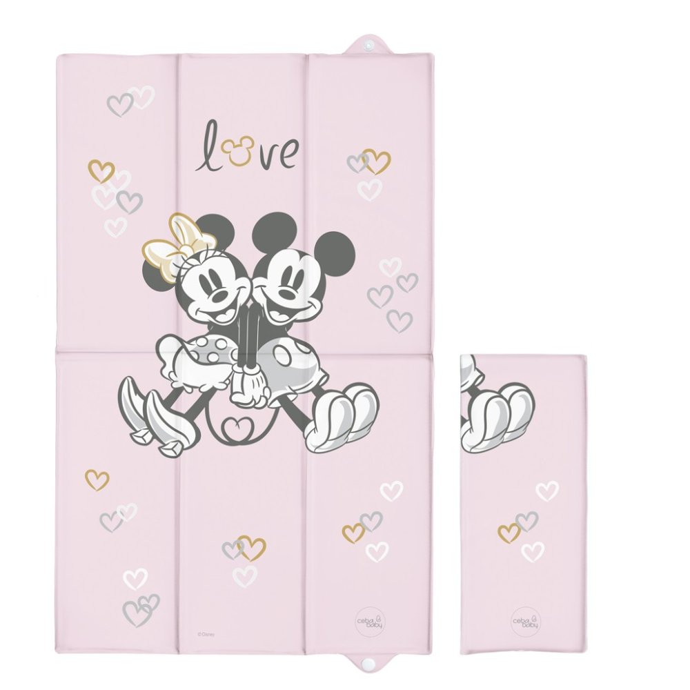 CEBA Reise-Wickelunterlage (50x80) Disney Minnie & Mickey Pink