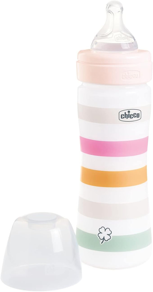 CHICCO Baby Bottle Well-being Silicone 250 Ml Girl