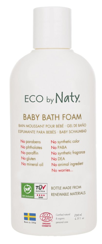 2x ECO BY NATY Children's Bath Foam 200 Ml