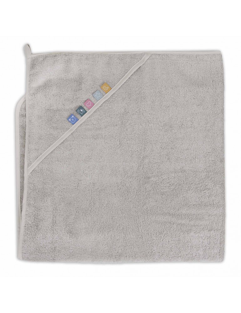 CEBA Hooded Towel EcoVero Line 100x100 Moonbeam Ceba