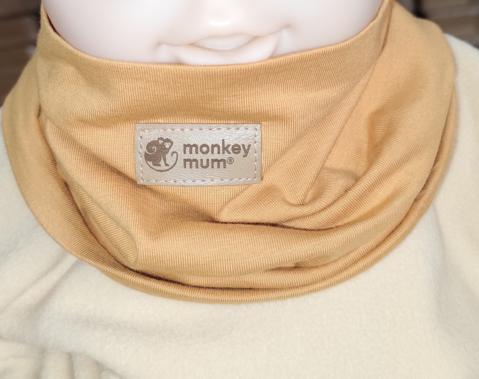 Nákrčník Monkey Mum® - Hořčicový 44x20 Cm