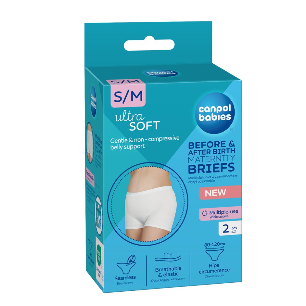 CANPOL BABIES Culotte de maternité et post-partum 2en1 S/M 2pcs