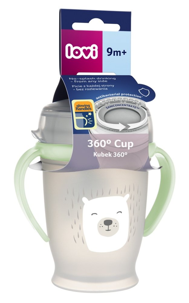LOVI Mug 360˚ Junior 250 ml avec poignées Buddy Bear – Image 3