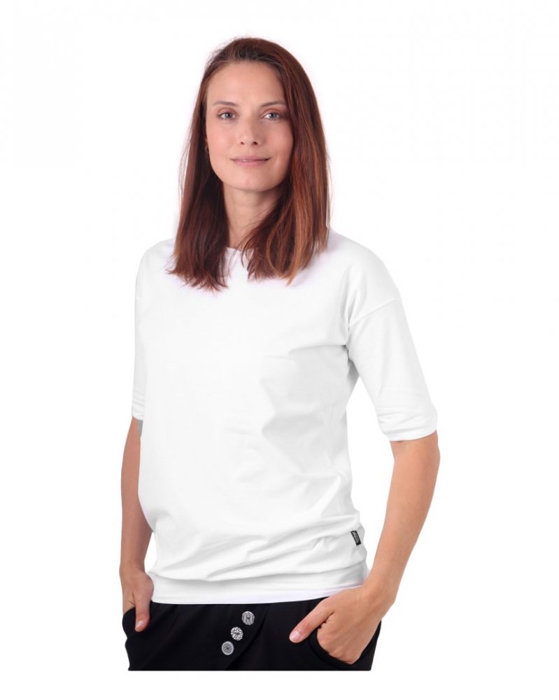 Maglietta donna oversize Darina, bianco XS/S - immagine 3